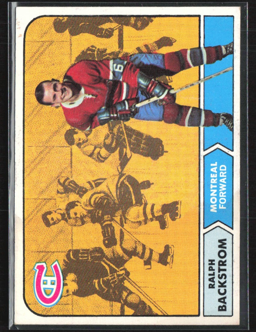 Ralph Backstrom 1968 Topps #60 Montreal Canadiens