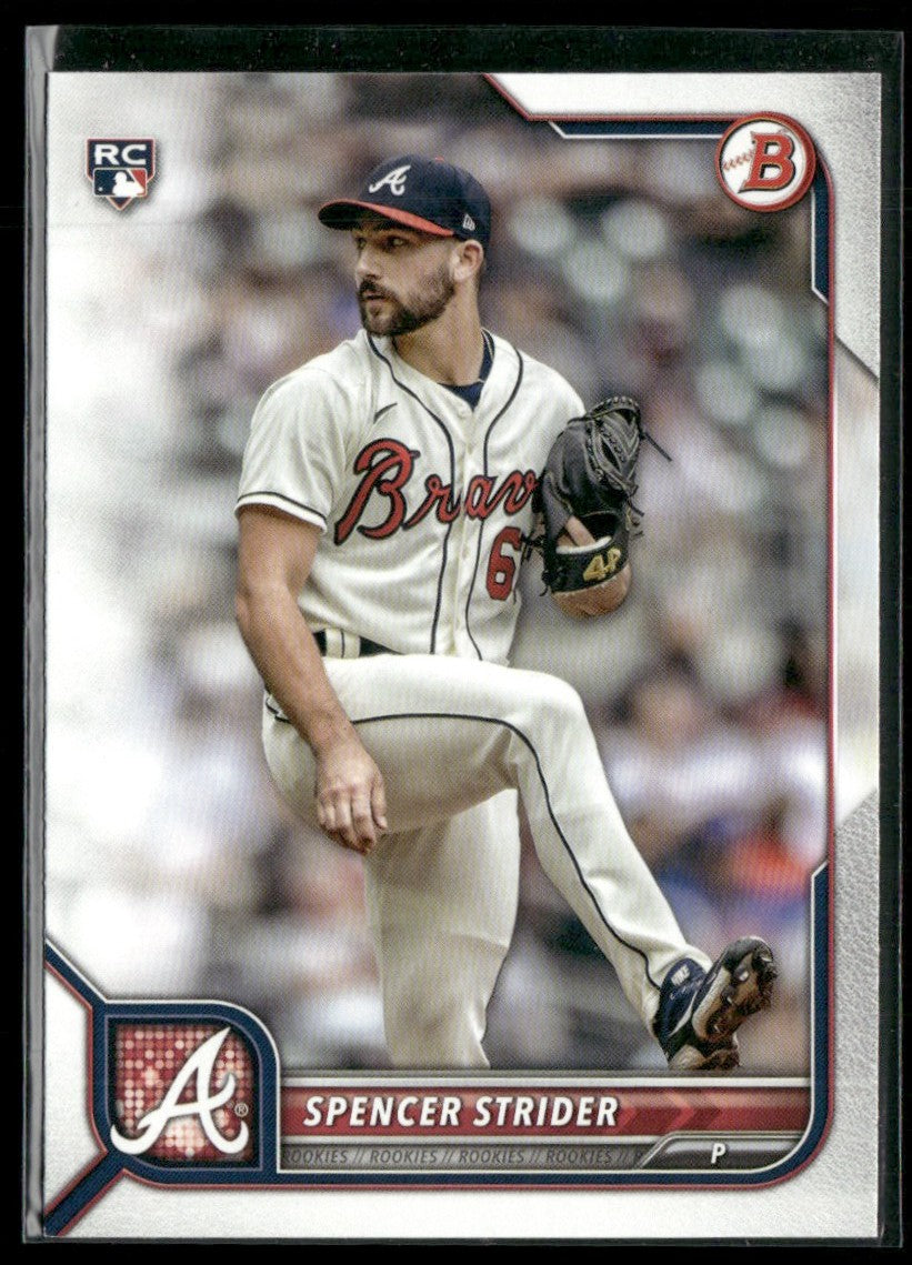Spencer Strider 2022 Bowman RC #41 Atlanta Braves