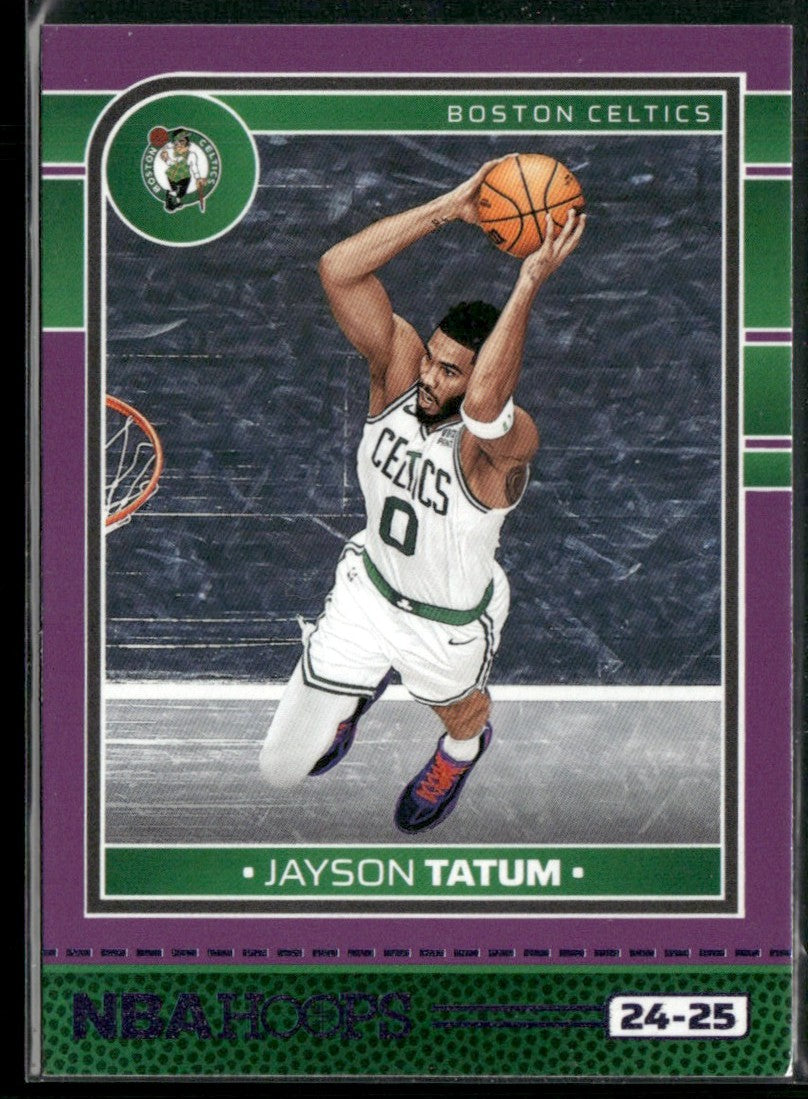 Jayson Tatum 2024 Hoops Purple #172 Boston Celtics