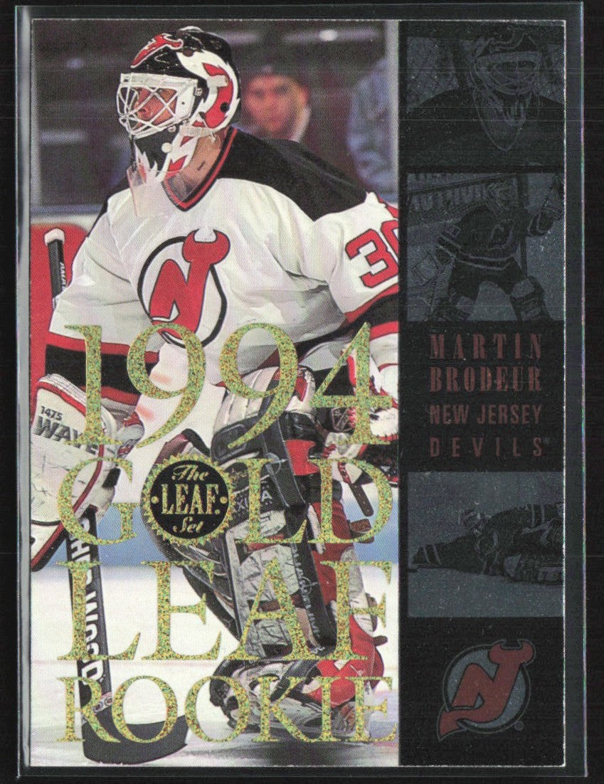 Martin Brodeur 1994 Leaf Gold RC #1 New Jersey Devils