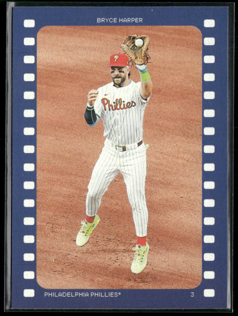 Bryce Harper 2026 Topps Heritage Ready and Action #RA-BH Philadelphia Phillies