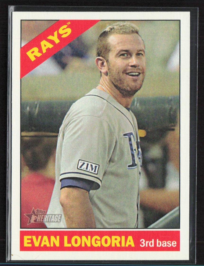 Evan Longoria 2015 Topps Heritage SP #428 Tampa Bay Rays