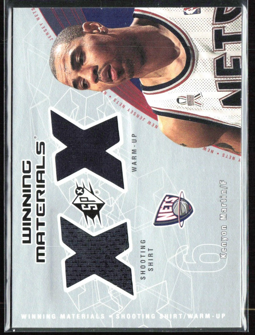 Kenyon Martin 2002 SPx Winning Materials Jersey #KM-W New Jersey Nets