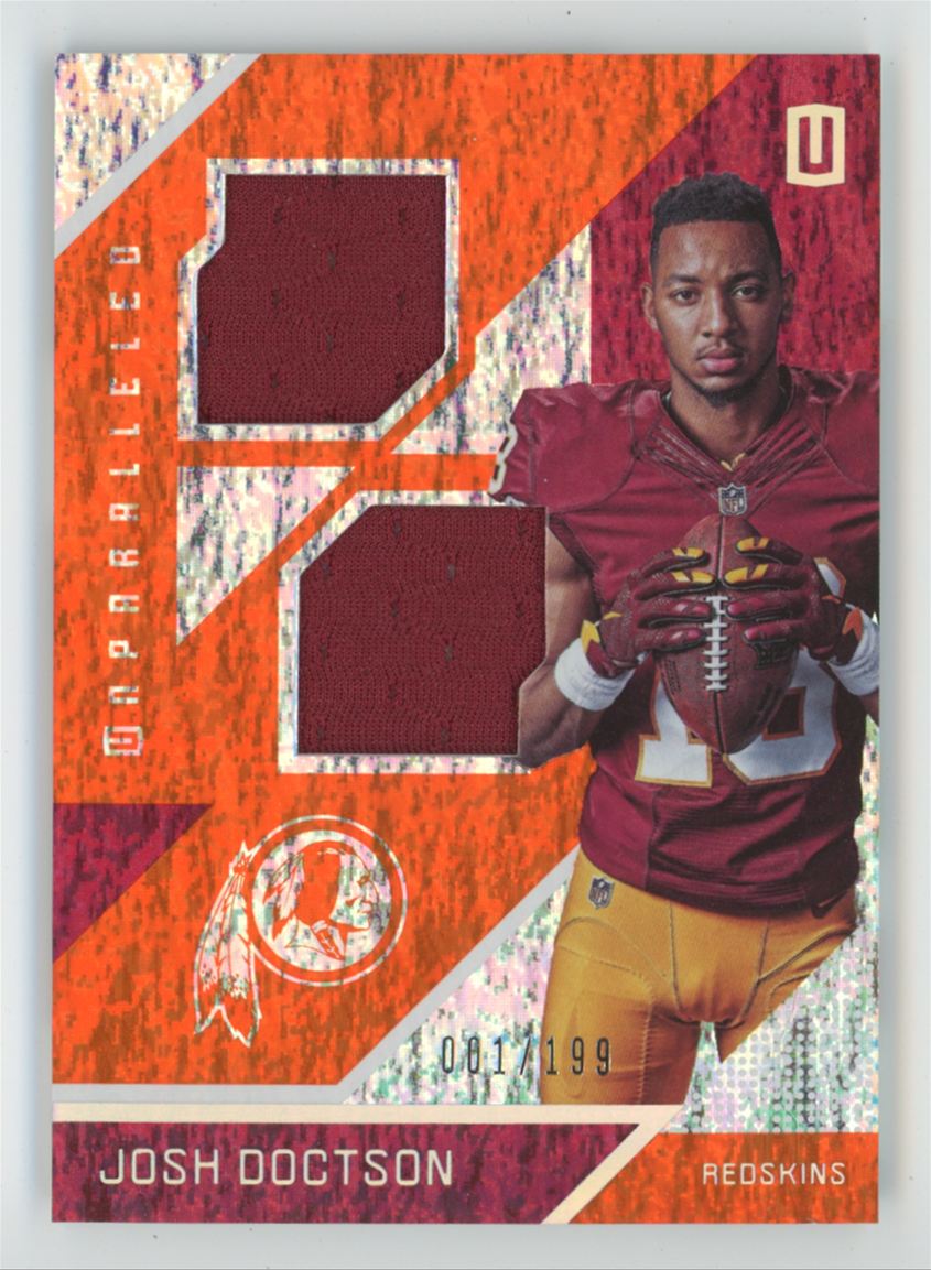 Josh Doctson 2016 Panini Unparalleled Rookie Materials Dual /199 Jersey #RM-JD