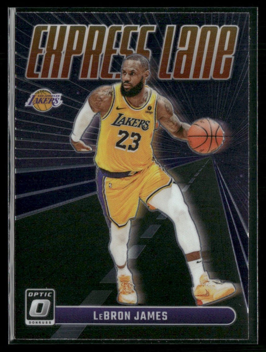 LeBron James 2024 Donruss Optic Express Lane #9 Los Angeles Lakers