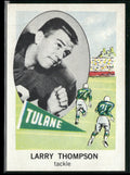 Larry Thompson 1961 Nu-Cards #153 Tulane Green Wave