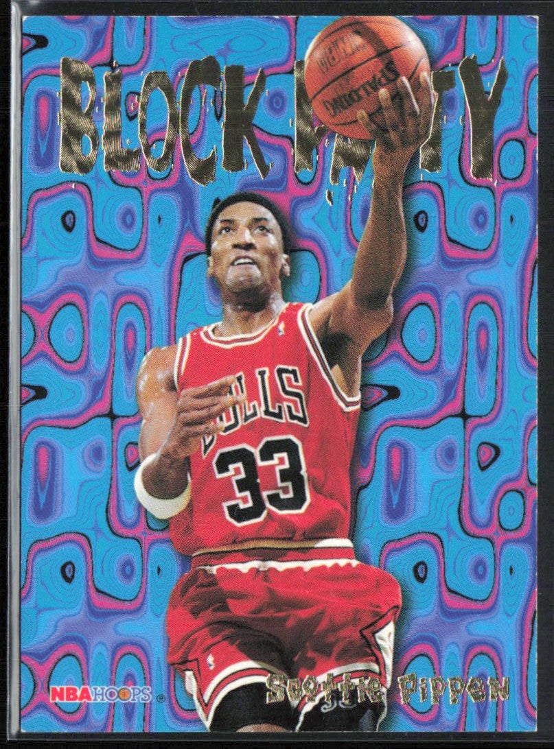 Scottie Pippen 1995 NBA Hoops Block Party #3 Chicago Bulls