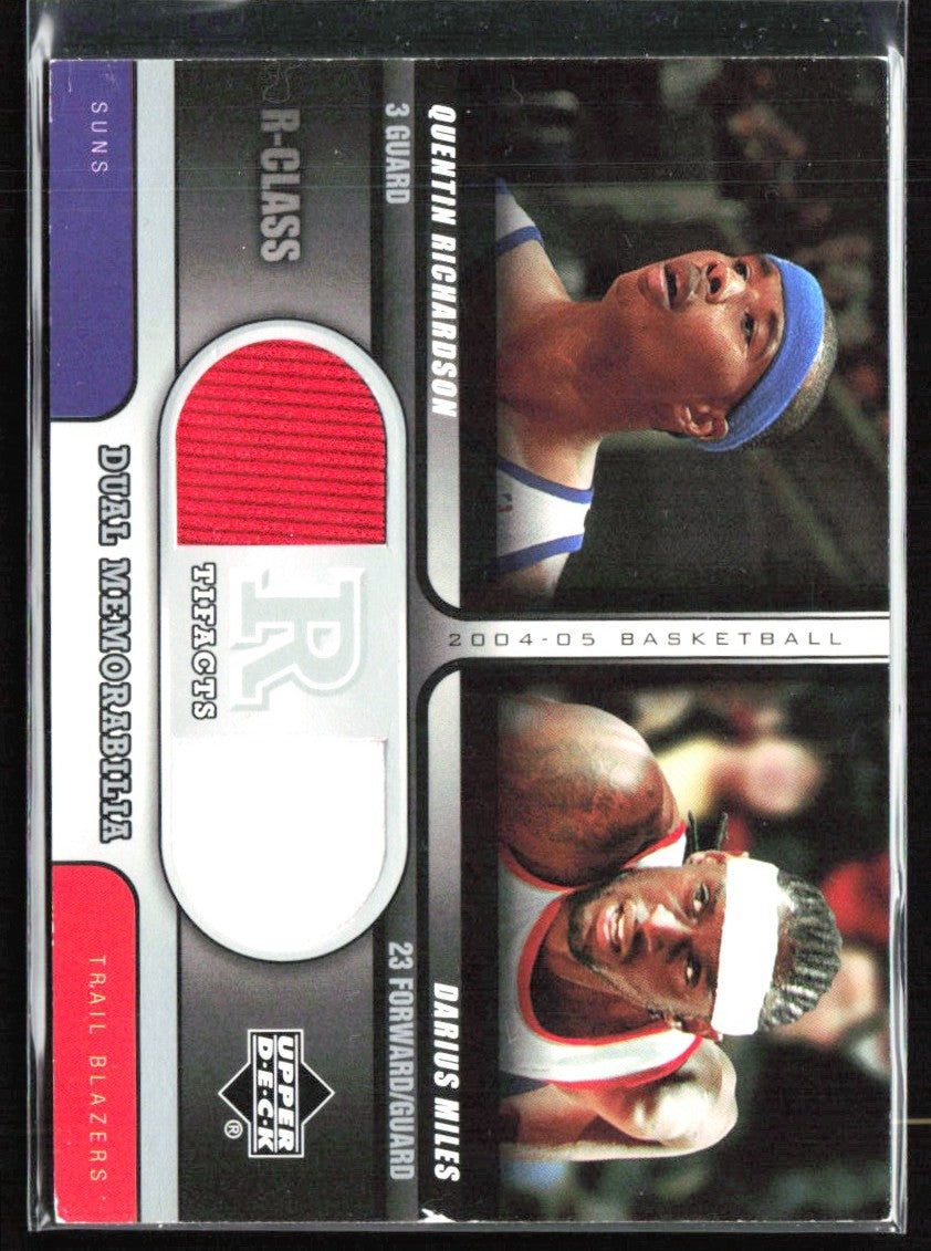 Quentin Richardson/Darius Miles 2004 Upper Deck R-Class R-Tifacts Dual Jersey