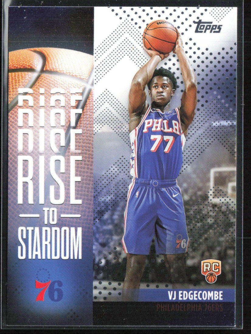 VJ Edgecombe 2025 Topps Rise to Stardom RC #RTS-3 Philadelphia 76ers