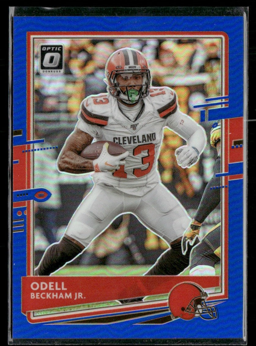 Odell Beckham Jr. 2020 Donruss Optic Blue Prizm /179 #28 Cleveland Browns