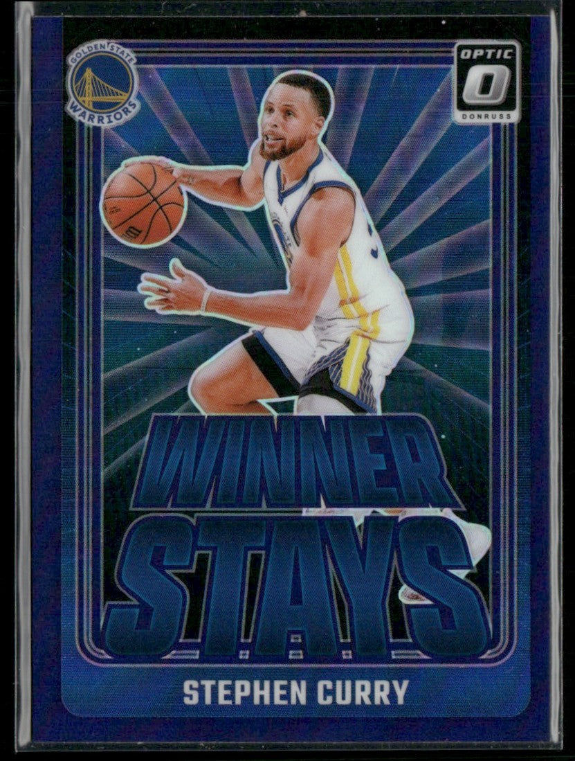 Stephen Curry 2024 Donruss Optic Winner Stays Purple Prizm #3