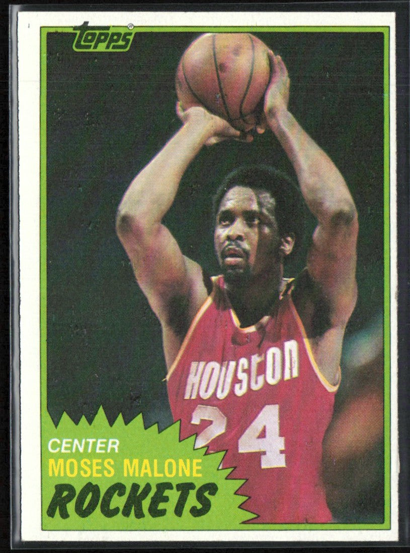 Moses Malone 1981 Topps #14 Houston Rockets