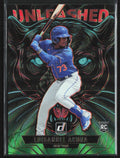 Luisangel Acuna 2025 Donruss Unleashed Green Laser RC #2 New York Mets