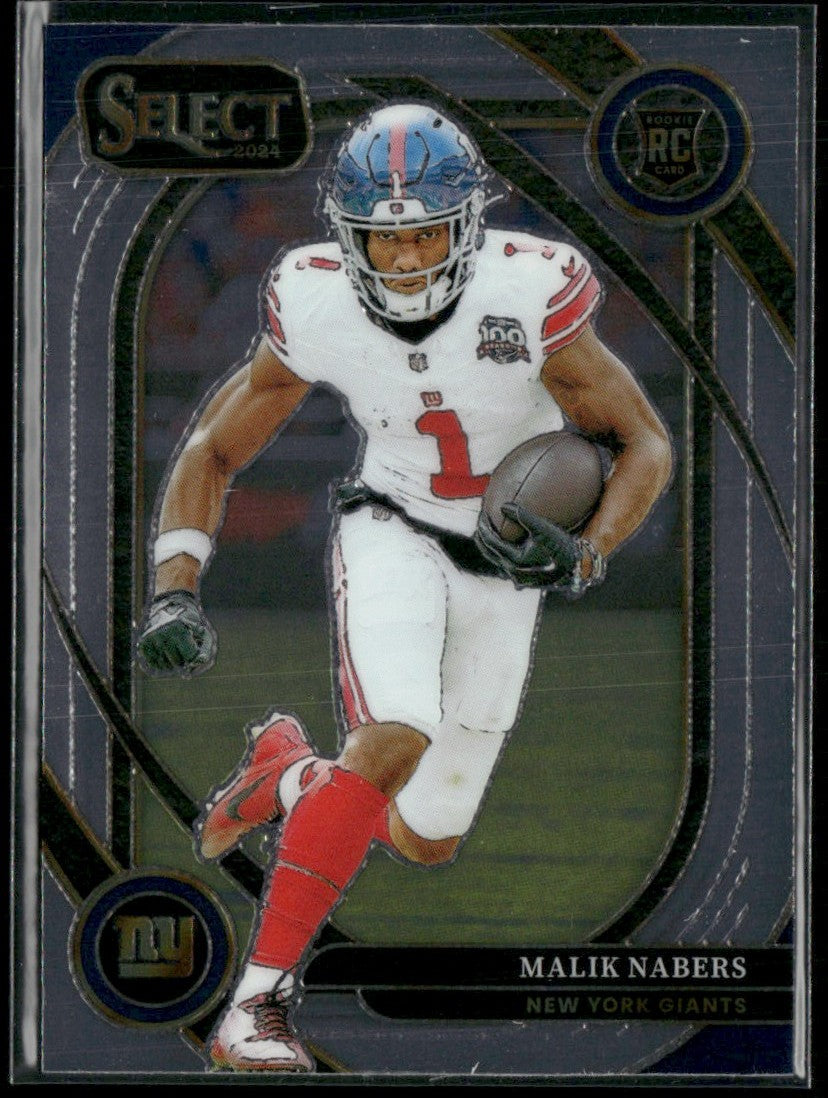 Malik Nabers 2024 Panini Select Club RC #220 New York Giants