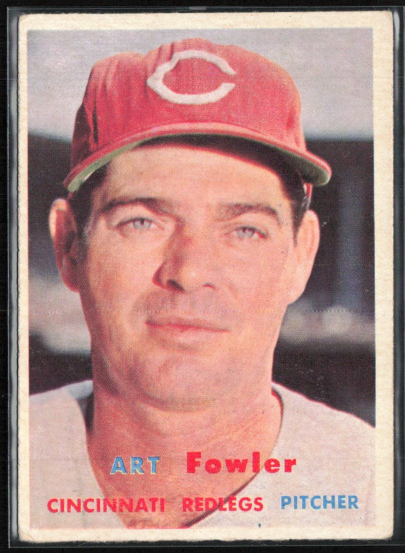 Art Fowler 1957 Topps #233 Cincinnati Redlegs