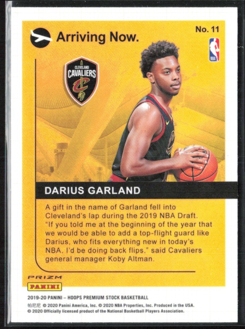 Darius Garland 2019 NBA Hoops Premium Stock Arriving Now Blue RC #11