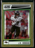 J.K. Dobbins 2022 Score Dots Gold /225 #185 Baltimore Ravens