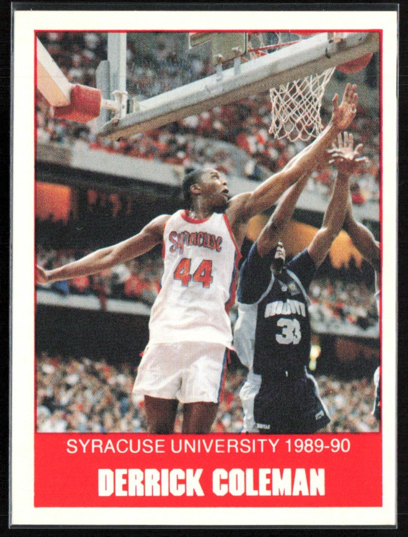 Derrick Coleman 1989 Pepsi Selco Graphics #15 Syracuse Orangemen