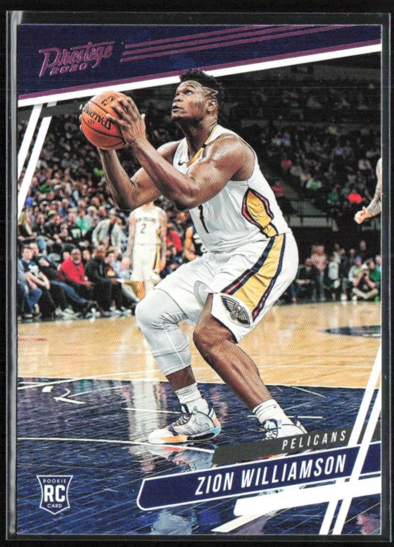 Zion Williamson 2019 Panini Chronicles Prestige Pink RC #60 New Orleans Pelicans