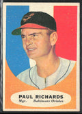 Paul Richards 1961 Topps #131 Baltimore Orioles