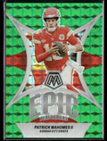 Patrick Mahomes II 2024 Panini Mosaic Epic Performers Green #EP-PH