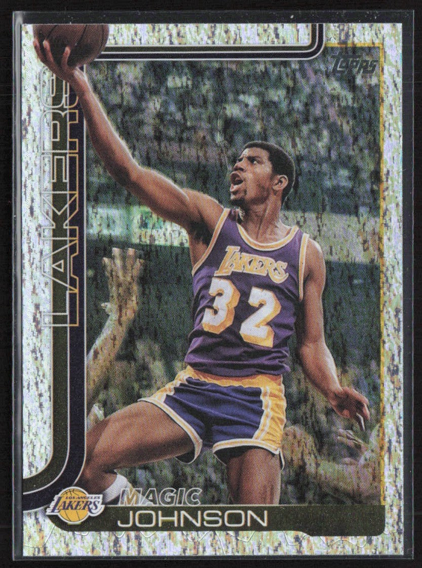 Magic Johnson 2025 Topps Holofoil #255 Los Angeles Lakers