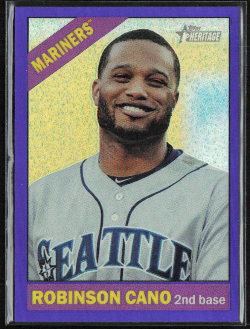Robinson Cano 2015 Topps Heritage Chrome Purple Refractor #THC-442