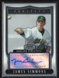 James Simmons 2007 Bowman Sterling AUTO #BSP-DS Oakland Athletics