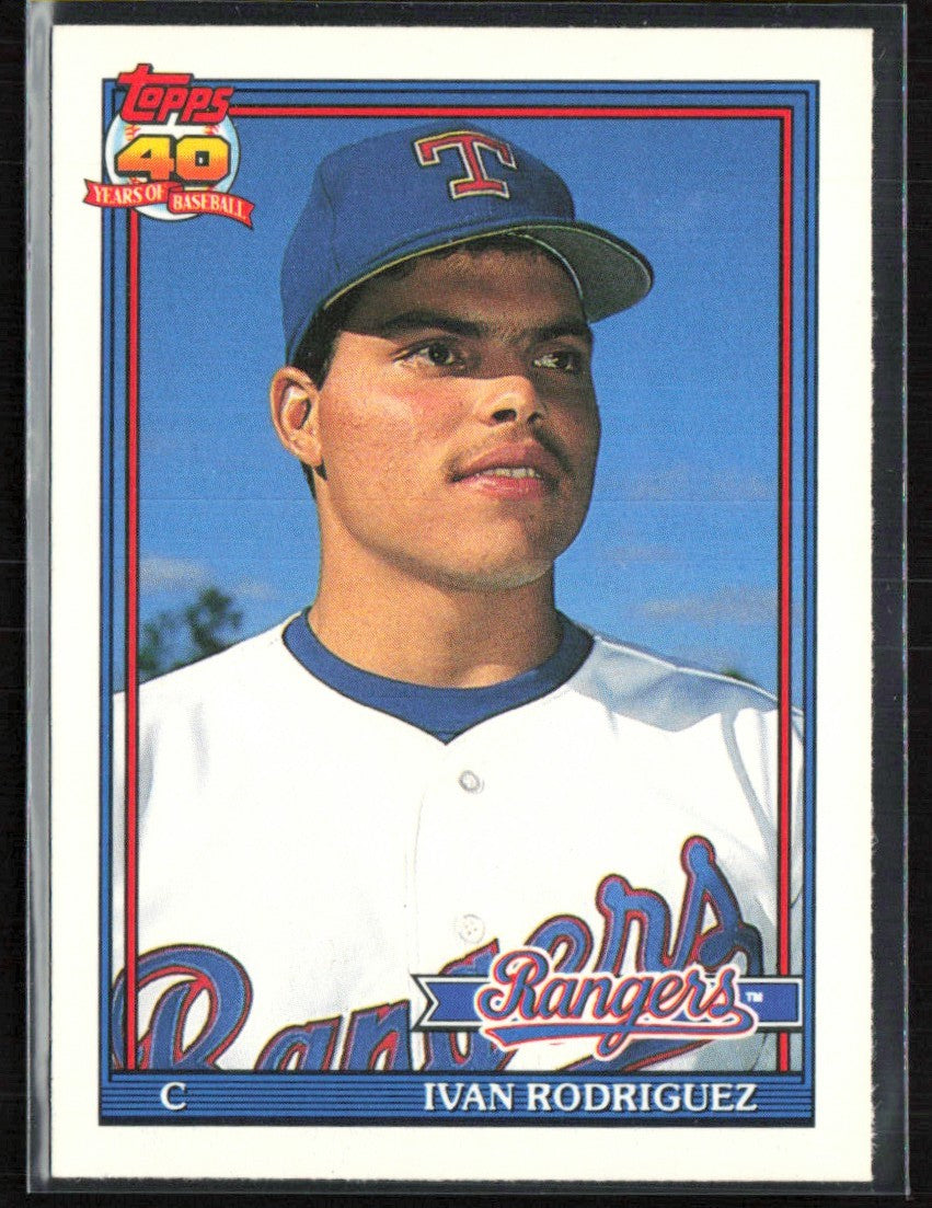 Ivan Rodriguez 1991 Topps Traded RC #101T Texas Rangers