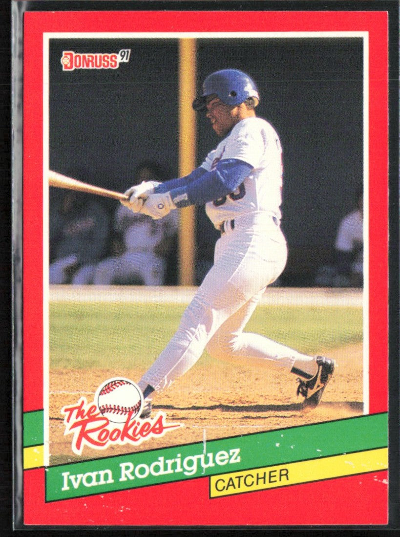 Ivan Rodriguez 1991 Donruss The Rookies RC #33 Texas Rangers