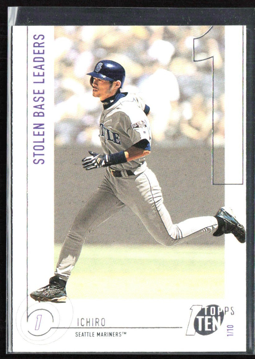 Ichiro 2002 Topps Ten #72 Seattle Mariners