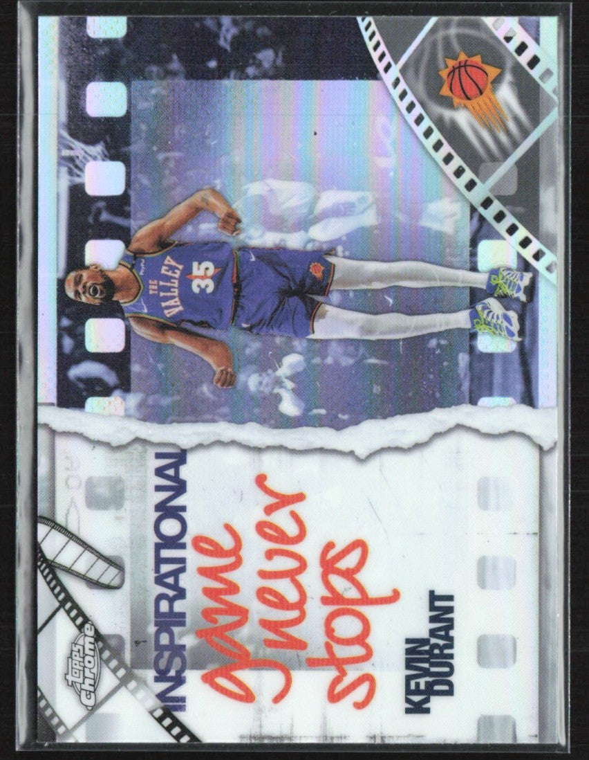Kevin Durant 2025 Topps Chrome Inspirational Refractor #IP-4 Phoenix Suns
