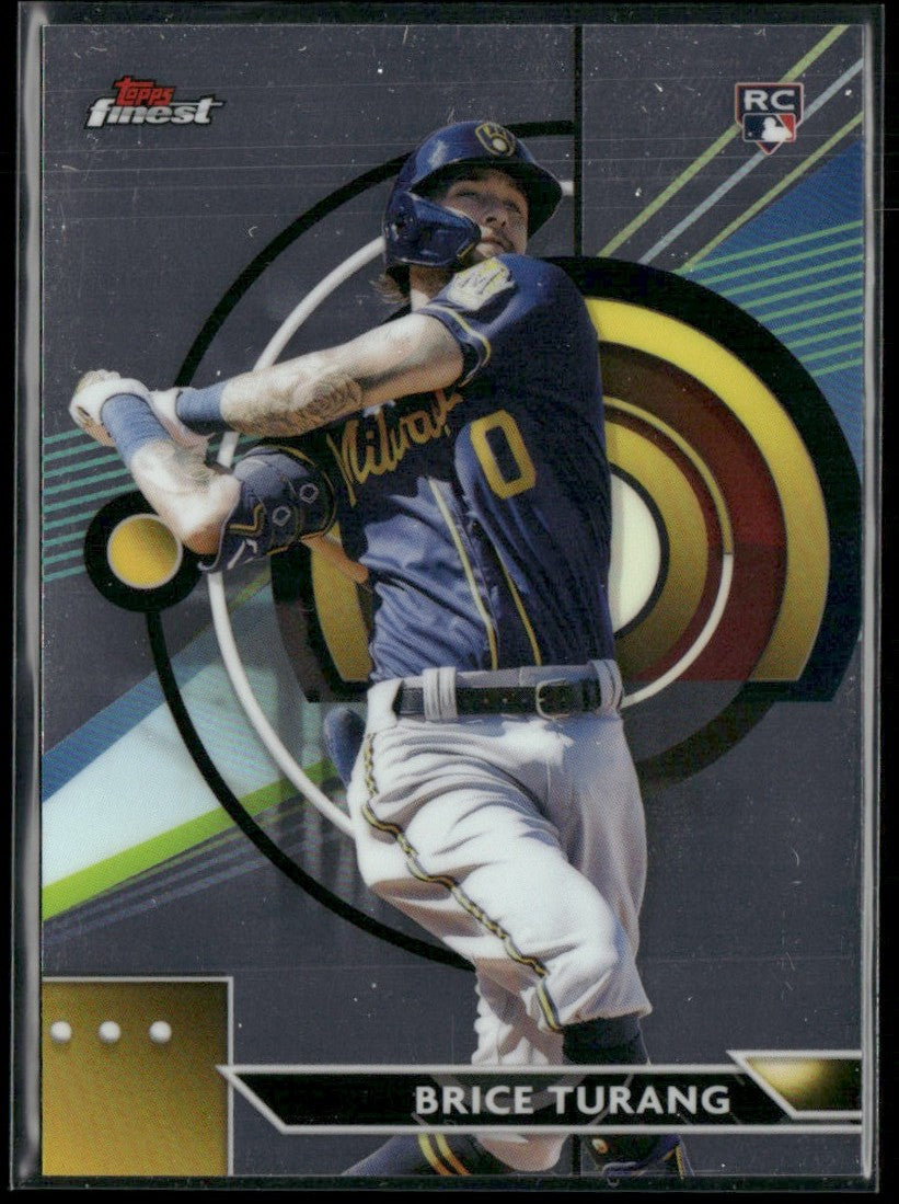 Brice Turang 2023 Topps Finest RC #43 Milwaukee Brewers