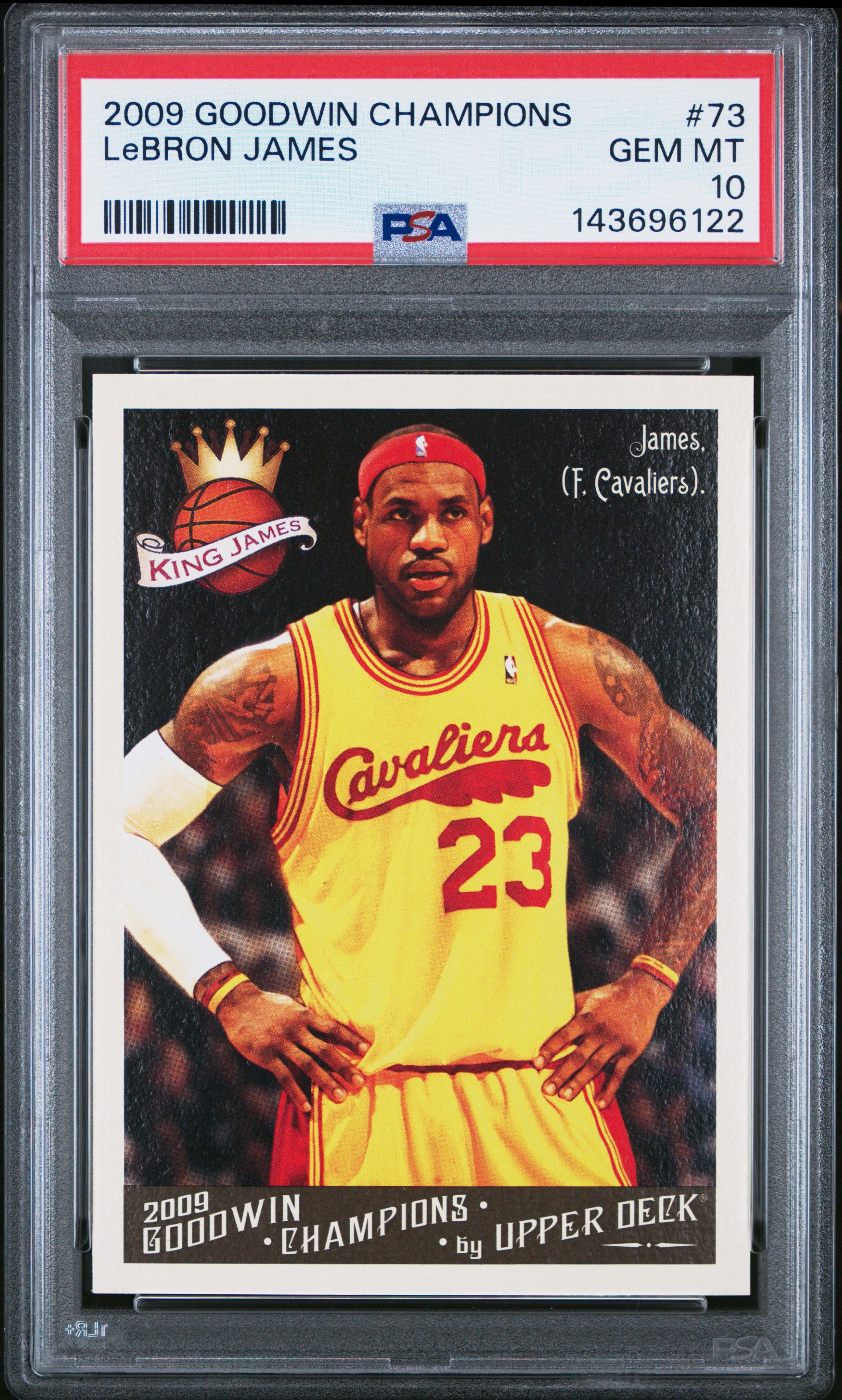 Lebron James 2009 Goodwin Champions psa 10 #73 Cleveland Cavaliers