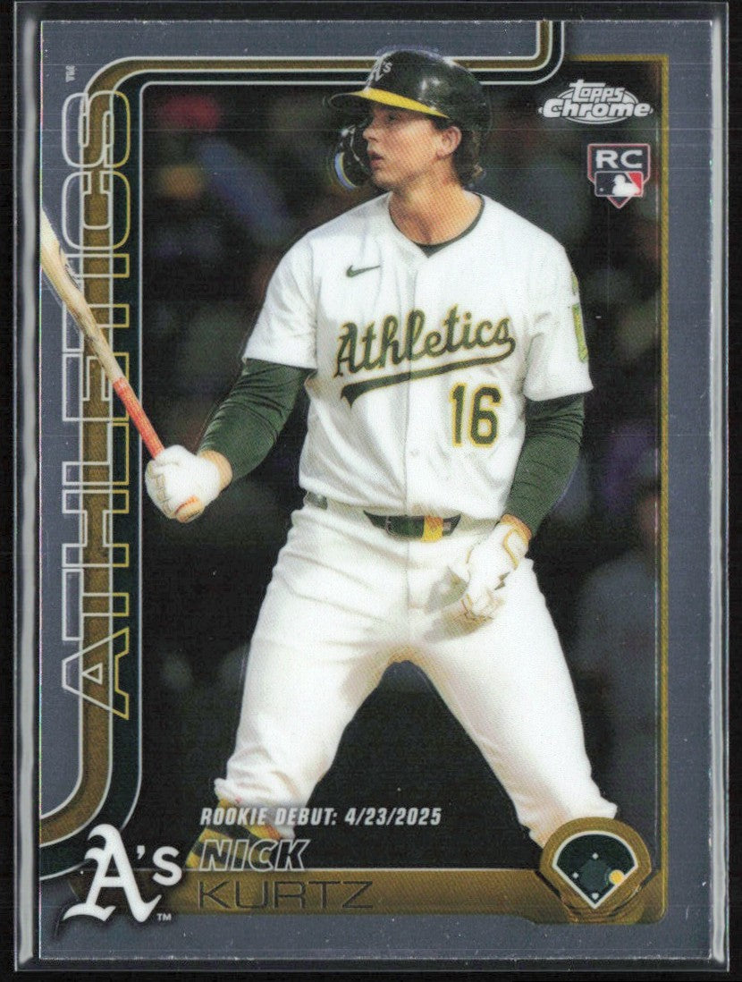 Nick Kurtz 2025 Topps Chrome Update RC #USC180 Athletics