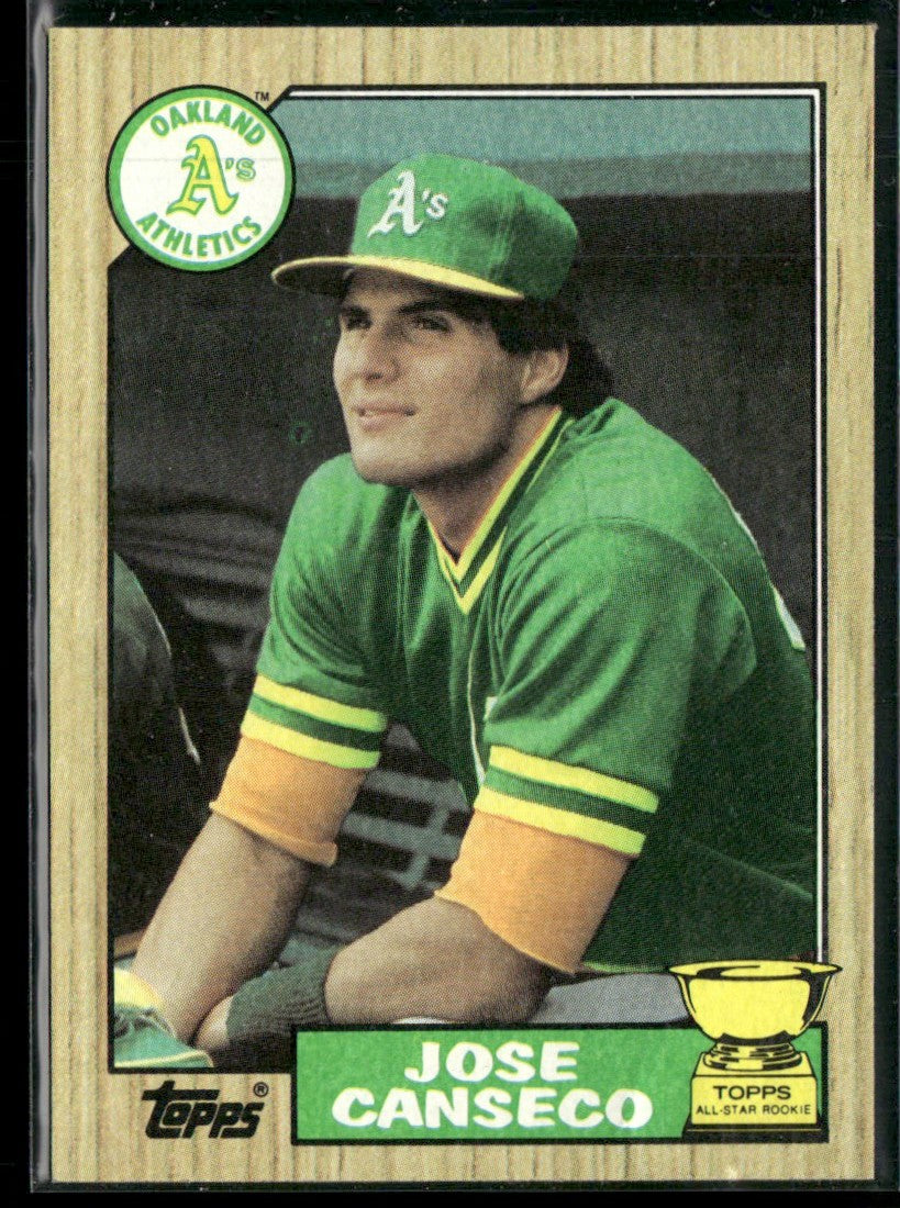 Jose Canseco 1987 Topps #620 Oakland Athletics