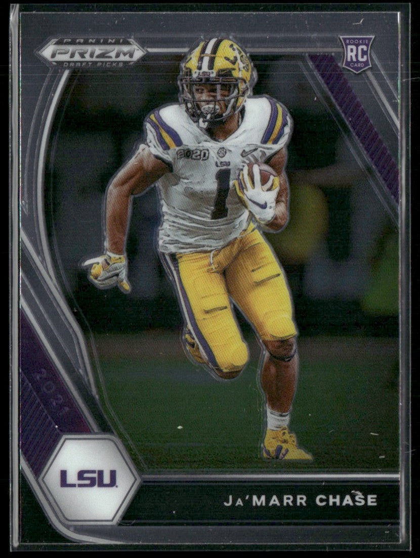 Ja'Marr Chase 2021 Panini Prizm Draft Picks RC #112 Cincinnati Bengals