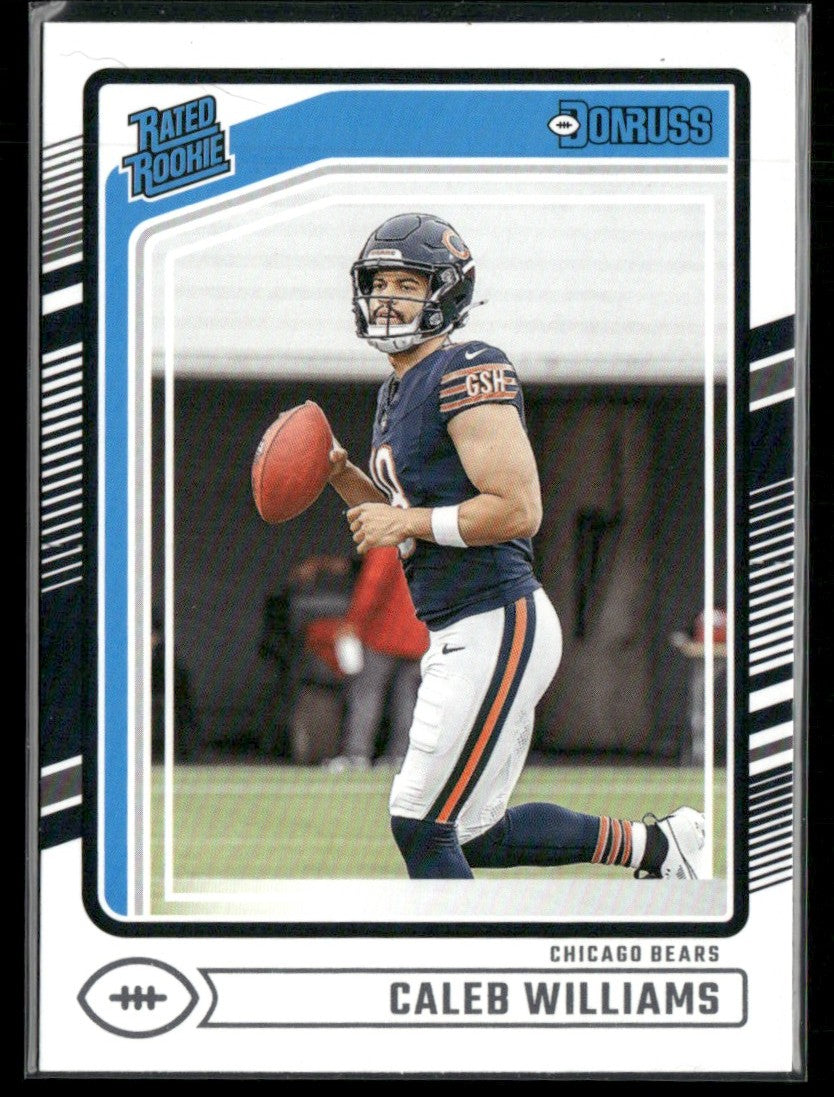 Caleb Williams 2024 Panini Donruss Rated Rookie RC #327 Chicago Bears