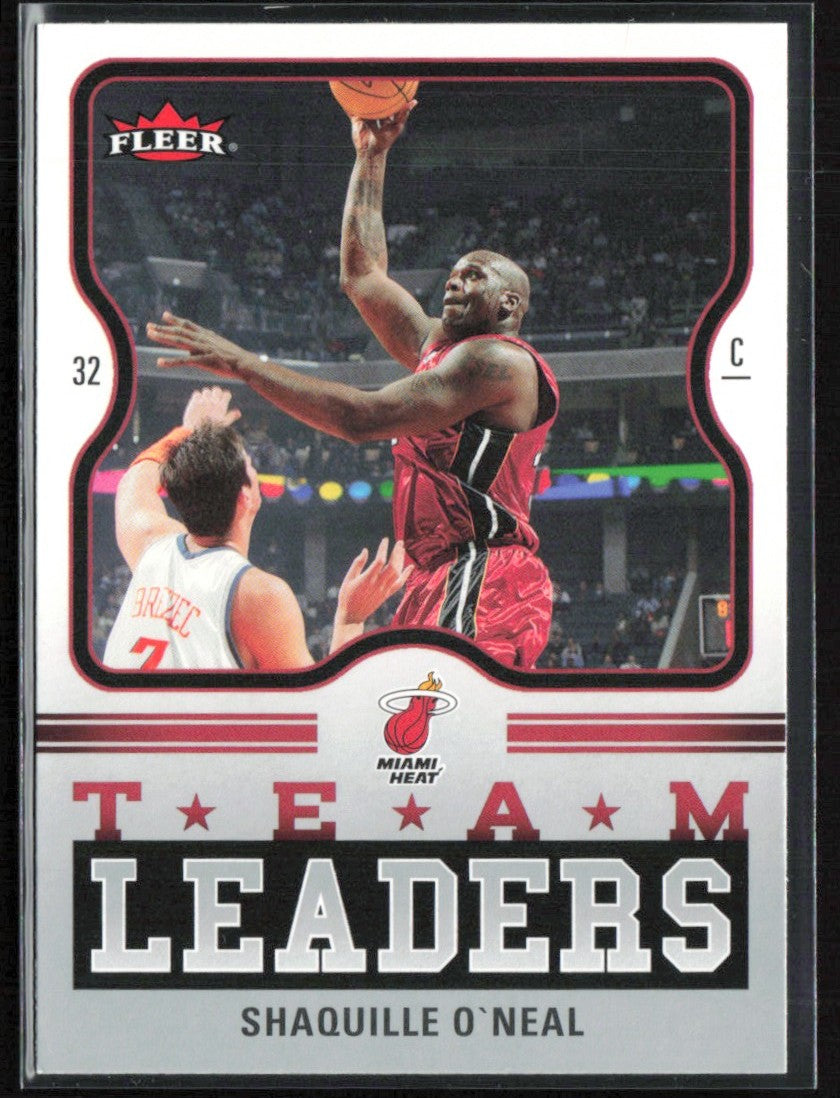 Shaquille O'Neal 2006 Fleer Team Leaders #TL-SO Miami Heat