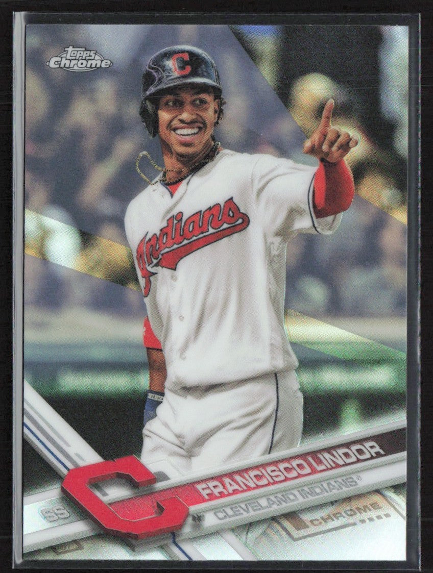 Francisco Lindor 2017 Topps Chrome Refractor #126 Cleveland Indians