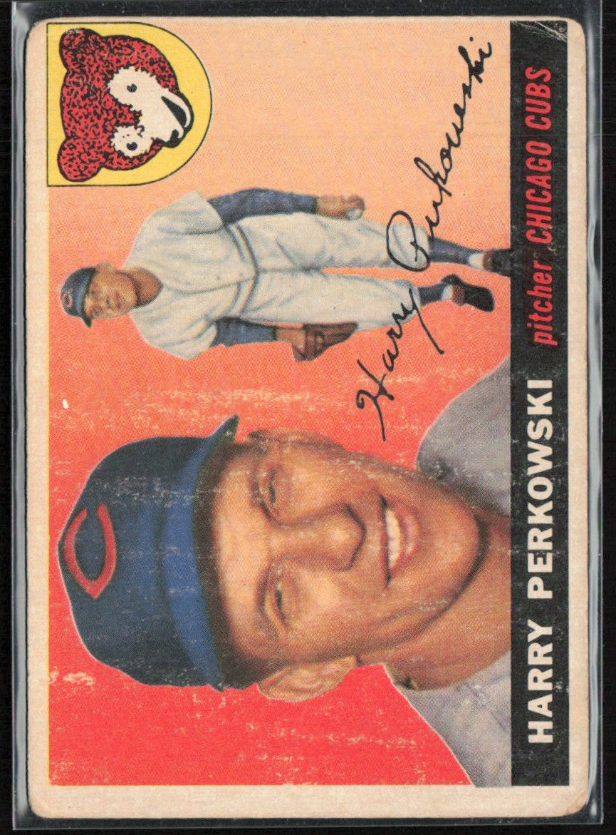 Harry Perkowski 1955 Topps #184 Chicago Cubs