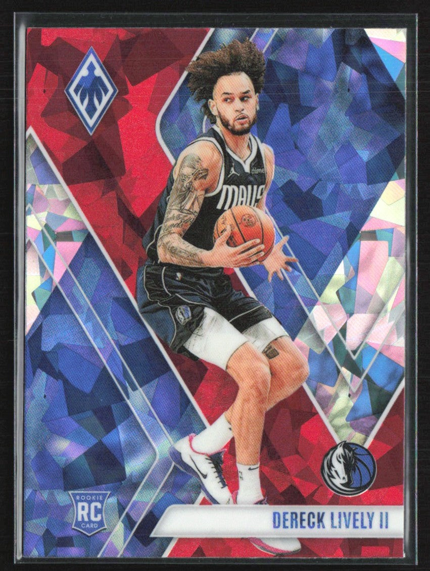 Dereck Lively II 2023 Panini Phoenix Red Ice RC #290 Dallas Mavericks