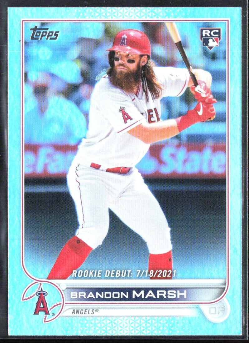 Brandon Marsh 2022 Topps Update Rainbow Foil RC #US35 Los Angeles Angels