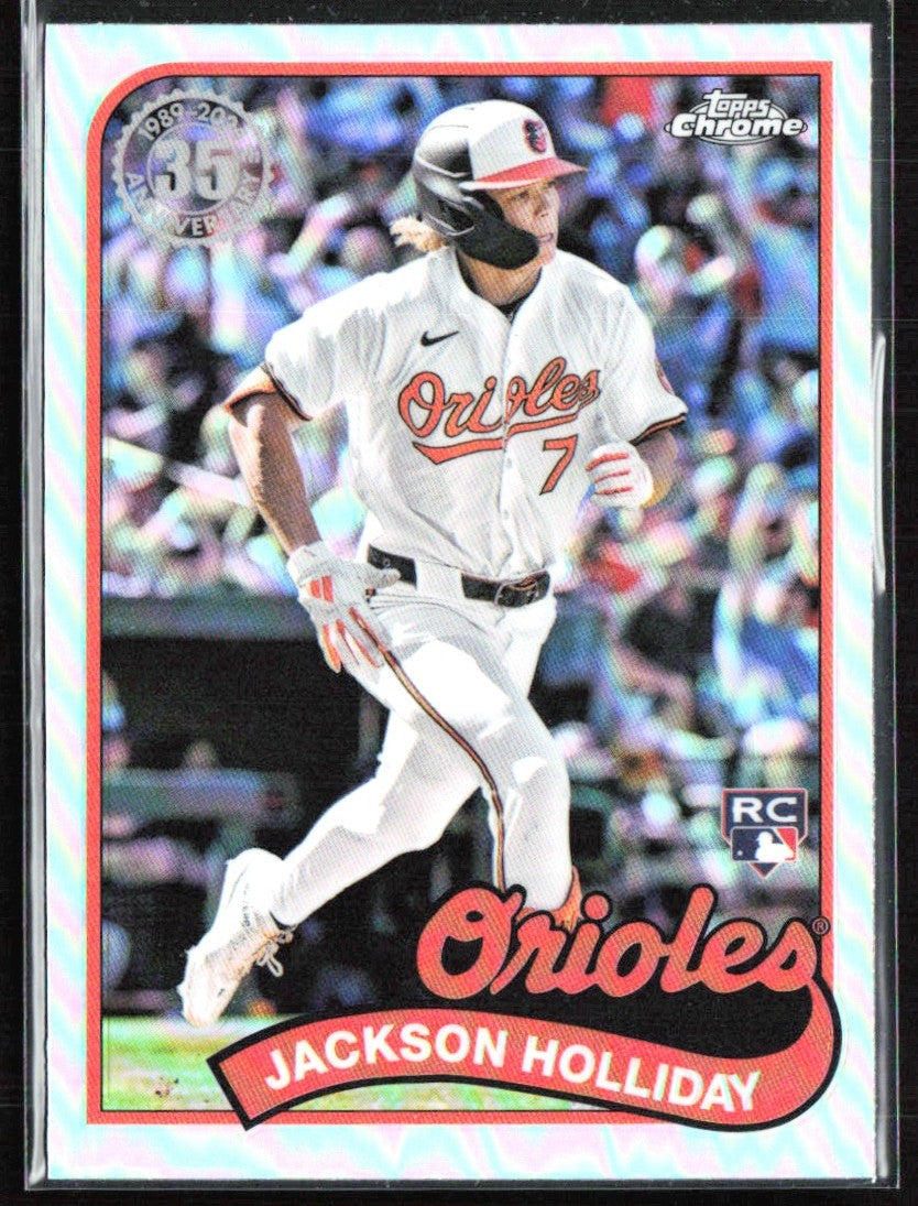 Jackson Holliday 2024 Topps Chrome 1989 Design RC #89CU-3 Baltimore Orioles