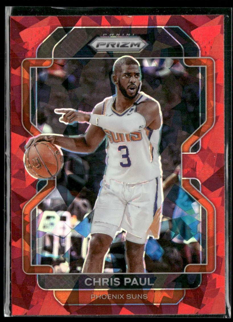 Chris Paul 2021 Panini Prizm Red Cracked Ice #89 Phoenix Suns