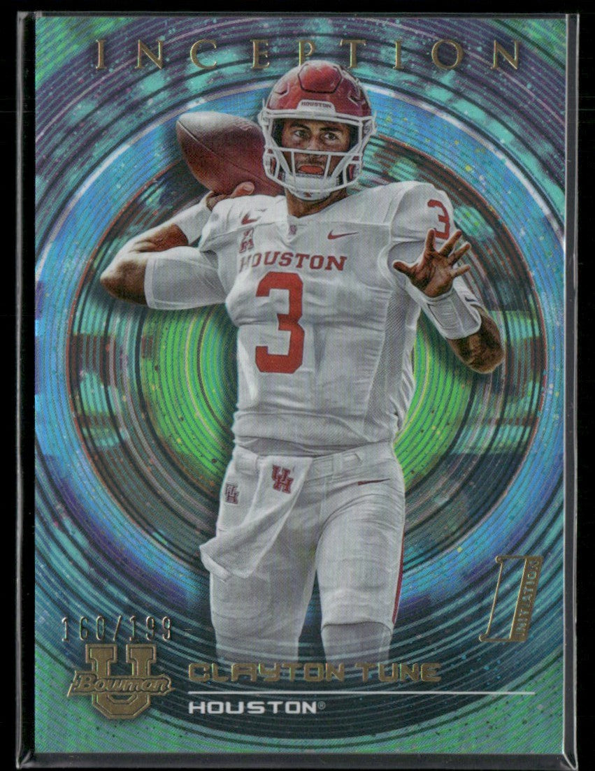 Clayton Tune 2023 Bowman University Inception Teal /199 #58 Arizona Cardinals