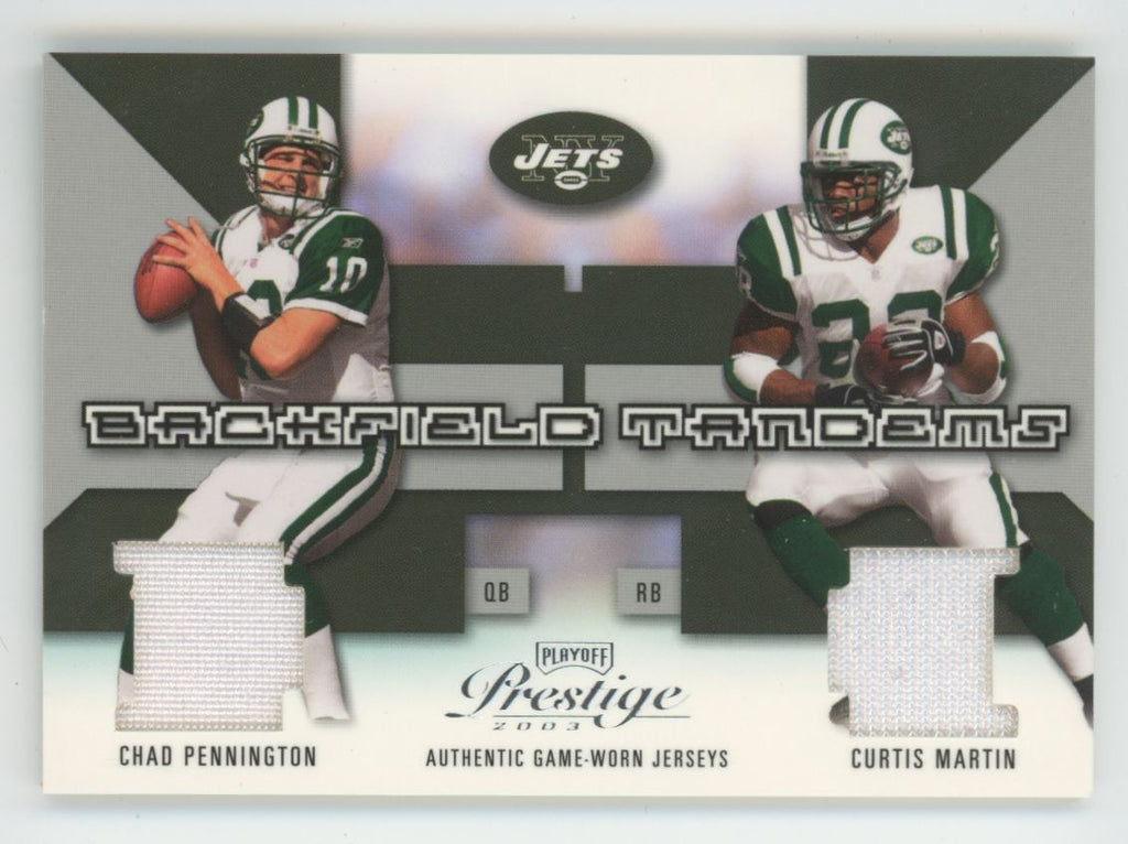 Chad Pennington/Curtis Martin 2003 Playoff Prestige Backfield Tandems /400