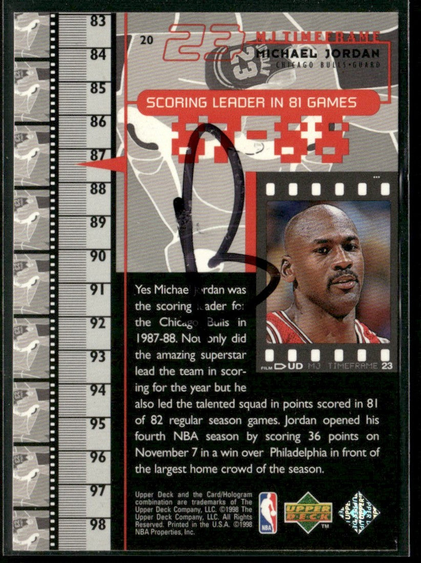 Michael Jordan 1998 Upper Deck Living Legend #20 Chicago Bulls