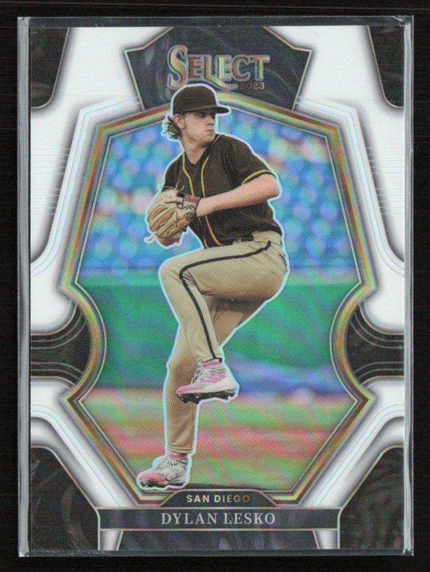 Dylan Lesko 2023 Panini Select Premier White Prizm /149 #194 San Diego Padres