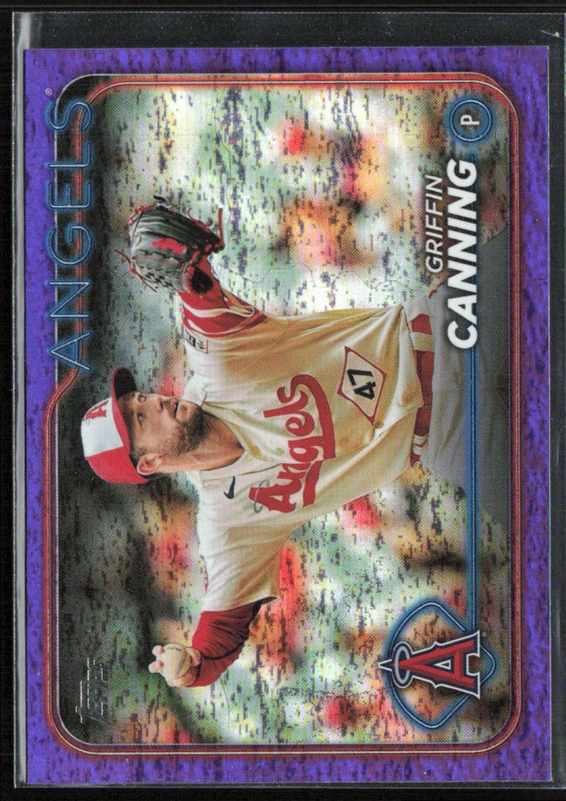 Griffin Canning 2024 Topps Purple Holofoil /799 #69 Los Angeles Angels